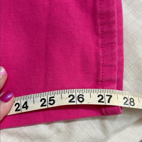Judy Blue Hot Pink Ankle Jeans Size 15/32 - Picture 10 of 11